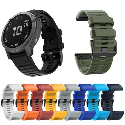 For Garmin Fenix 5X/6X Plus/3/3 HR Quick Silicone Watch Band Strap Bracelet BM