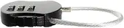 Generic 1 Combination Lock, Safety Accessories for Luggage Bags - Black