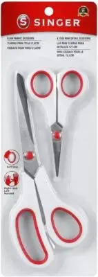 Singer 3404 Scissors, Red & White (1-Pack) 1-Pack, &