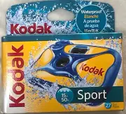 Kodak Sport Disposable Single Use Camera Waterproof Weathproof