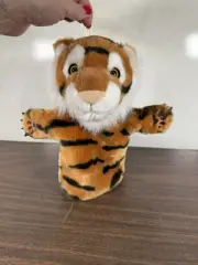 THE PUPPET COMPANY 14" Plush Tiger Hand Puppet Toy New Without Tags