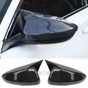 2PCs Carbon Fiber Style Side Mirror Cap Cover For Honda Accord 18-2022 With Turn (for: Honda)