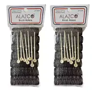 14 Pc Vintage Style Hair Roller Medium BRUSH ROLLERS & PINS Mesh Hair