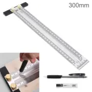 Stainless Steel T-Type Ruler Scribing Gauge Woodworking Marking Measuring Tool