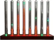 Sound Pickup Spectrum Lamp, Audio Spectrum Indicator Analyzer with Nixie Tube, 6 Kinds of Dynamic Lights, Audio Interface, Led Music Rhythm Recognition Light for Studio Car Gaming Room