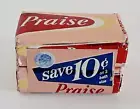 Vintage Praise Bar Soap by Lever Bros 2 Pack Bath Size Save $.10 advertising NOS