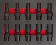 Universal 3/8" Dr Square Deep Impact Socket Set Cr-Mo, 10Pc Metric Size 10-19MM