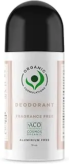 Organic Formulations Fragrance Free Deodorant 100ml | Certified Organic | Australian Made
