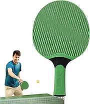 Rubber Table Tennis Bat - Table Tennis Bat with Rubber Grip | Indoor Outdoor Bat Game, Professional Racket Sports Equipment for Kids and Adults