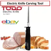 TODO Electric Knife Meat Carving Bread Slicer Serrated Blade Stainless Steel