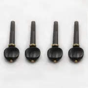 One Set Violin Ebony Pegs Peg with Metal Ring Point fit 4/4 Size String