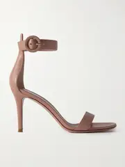 Gianvito Rossi - Portofino 85 Leather Sandals - Pink - IT39