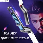 US PLUG KOREA ELECTRIC HAIR STRAIGHTENER COMB FOR MEN BEARD