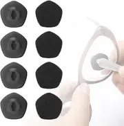 LANMU Replacement Pads Compatible with Peeps CarbonKlean Eyeglass Cleaner, Eyeglass Cleaning Brush Pad for Fingerprint Removal (4 Pair)