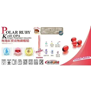 【綠洲藥局】【派特健 PILOTGEN】 POLAR RUBY 極地紅寶南極磷蝦精 (60粒)