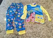 SpongeBob Boys Long Sleeve Pajama Set, 2-Piece, Sizes Youth 8