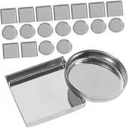 SOESFOUFU 30pcs Empty Metal Pan Makeup Palette Accessories for Eyeshadow Blush and More Durable Lightweight Cosmetic Storage