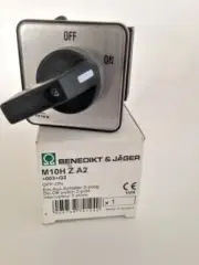 TELUX BENEDIKT & JAGER M10H Z A2 2 POLE OFF/ON ROTARY CAM SWITCH 20A RATING