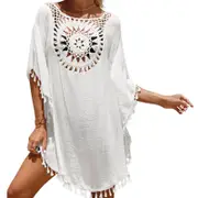 Beach Cover with Back Hollow - White