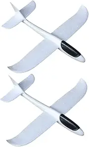 ERINGOGO 2pcs Boys and Girls Foam Airplane Toy DIY Craft Graffiti Hand-Throwing Glider Planes for Boys