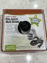 Zilla Black Halogen Mini Dome Terrarium Light Heat Reptile Lamp Free Shipping