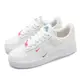 Nike 休閒鞋 W Air Force 1 07 女鞋 白 紅 ESS 小勾 彩色立體小勾 AF1 CT1989-101