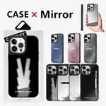 CASETIFG BRAND LE SSERAFIM EASY 高品質鏡面手機殼帶盒適用於 IPHONE 15 11 1