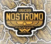 USCSS Nostromo from Alien 1979 Sci-Fi Movie Vinyl Sticker / Decal - Free Post