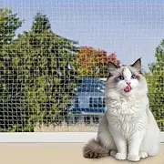 VINGVO Cat Balcony Balcony, 20x10ft Nylon Pet Anti-Fall Fence Net, Cat Anti-Fall Fence Net Safety Net for Balcony, Window, Stair, Patio (20x10ft)