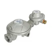 [TechBrands] Dual Stage Gas Regulator with Pigtail Adaptor