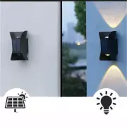 Solar Wall Lights Up & Down Lamp Decor Waterproof Garden Outdoor Fence Yard