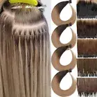 Nano Ring Tip Human Hair Extensions THICK Remy Hair Micro Bead Double Drawn 200G