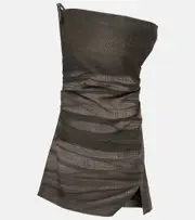 [Acne Studios] Acne Studios Dumella one-shoulder minidress UK 12 black