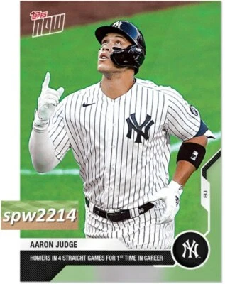 2020 Topps Now Aaron Judge #41 Homers in 4 Straight Games