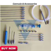 Liposuction Cannula & Accessories Set Plastic surgery Cannula Top Quality New CE