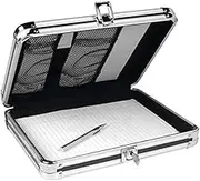 Vaultz Locking Storage Clipboard for Letter Size Sheets, Key Lock, Black (VZ00151)