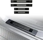 OAD4X4 Door Sill Protector Compatible with Volkswagen Amarok Dual Cab NF 2023-Onwards MY23, Tailored Fit Door Entry Guard, Black ABS Anti-Scratch Scuff Plate Trim Cover, Door Threshold Protection