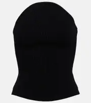 [Khaite] Khaite Jericho rib-knit bustier AU 16 black