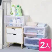 在飛比找momo購物網優惠-【KEYWAY 聯府】面寬55cm 直取式收納箱50L-2入