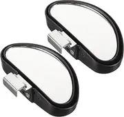 Ciieeo 2Pcs Mirrors Durable Frameless Car Auxiliary Rearview Mirrors Wide Angle Side View Mirrors for Safe Driving Easy Installation