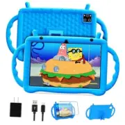 Kids Tablet 10 inch Android 14 Tablet for Kids Octa-Core 10+64GB GMS Blue