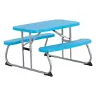 Lifetime Picnic Table 35.4" Rectangle Steel Resin Blue (4-Seats)