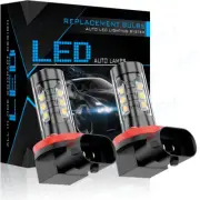 For Honda Accord Civic 2006-2019 H8 Fog Light Projector Lens Yellow LED Bulbs (for: Honda)