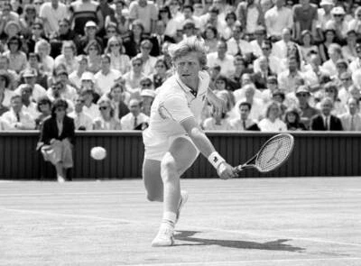 Boris Becker Of West Germany Returns The Ball V Ivan Lendl 1988 Tennis Photo 3