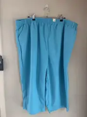 Millers Size 22 Essential Crop Pants Turquoise