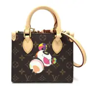 Louis Vuitton M13668 On The Go Bb Murakami Takashi Panda 2Way Bag Lv Tm Handbag
