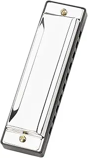 ULDIGI Harmonica for Beginners and Professionals Key of C Mouth Organ with Ergonomic Design Stainless Steel Core Musical Instrument for Adults
