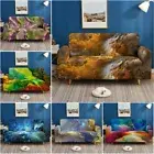Marble Clouds Pattern Sofa Covers Stretch Lounge Slipcover Protector Couch Cover