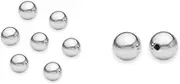 50 Genuine .925 Sterling Silver Seamless Smooth Round Spacer Beads 4mm Beads #ss143