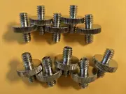 (10) 1/4" Male to 1/4" Male Threaded Screw Adapter for Camera Cage/Tripod Mount